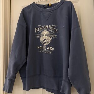 Ralph Lauren Men's Navy Crewneck Sweater